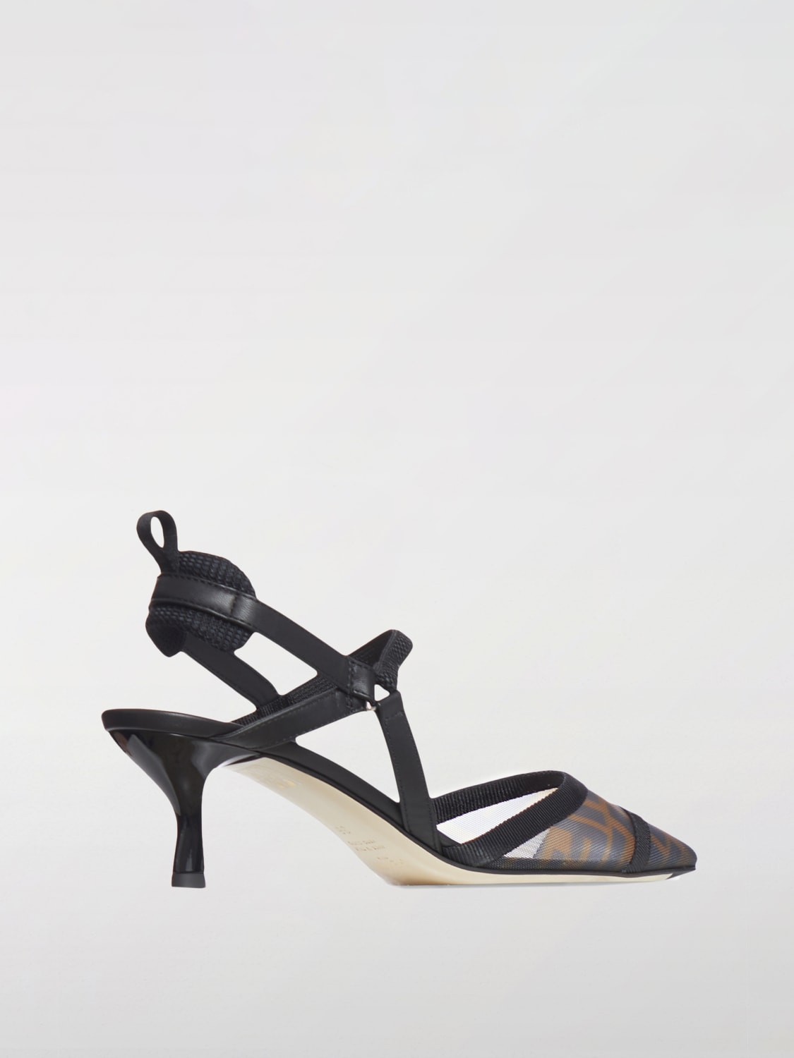 FENDI PUMP: High heel shoes woman Fendi, Brown - Img 3