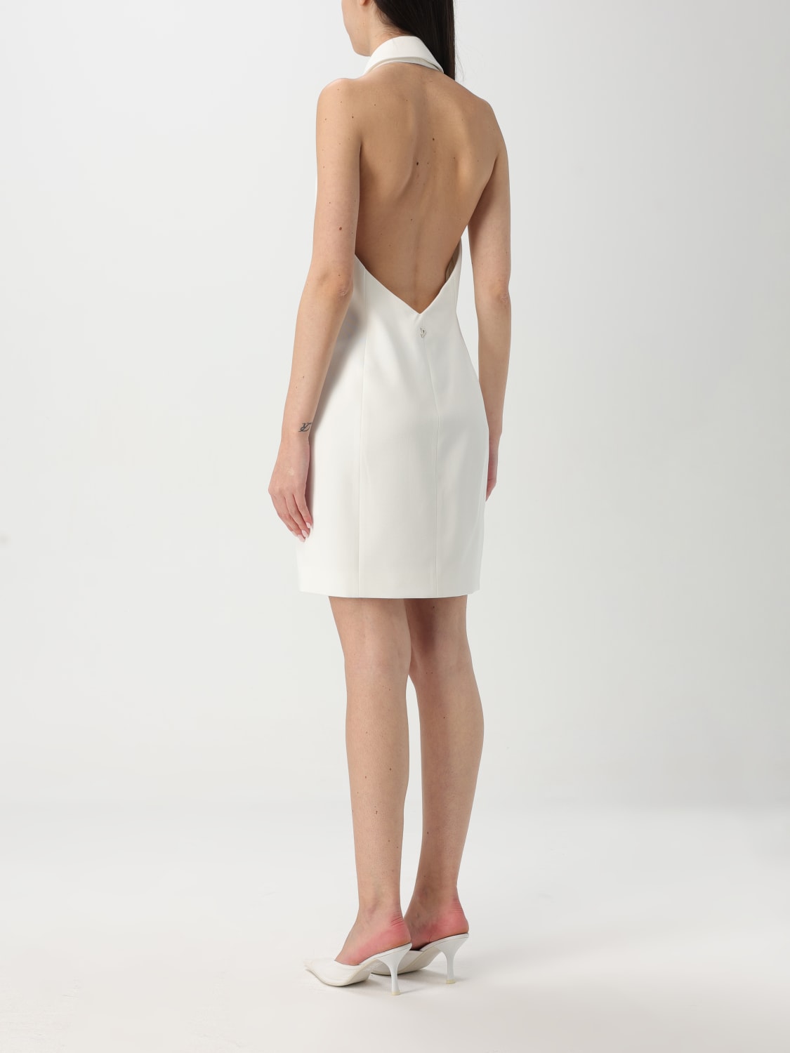 DONDUP: Dress woman - White | Dondup dress DA438GS0093DXXX