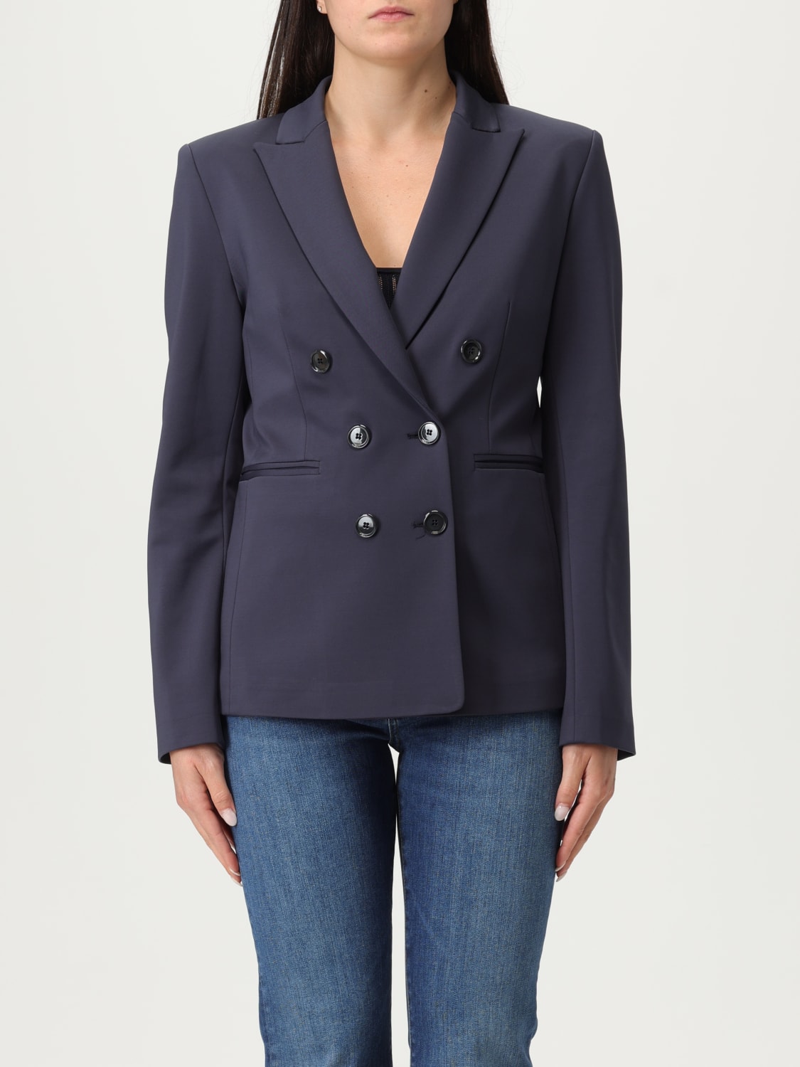 アウターその他 PINKO Woman Blazer Blue 100256A0HM G82 PINKO: Blazer woman - Blue | Pinko blazer 100256A0HM online