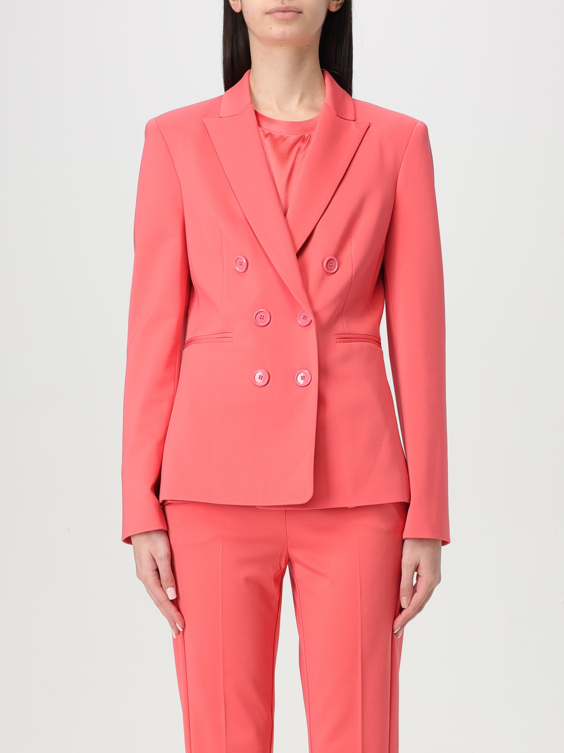 アウターその他 PINKO Woman Blazer Coral 100256A0HM N55 PINKO: Blazer woman - Coral | Pinko blazer 100256A0HM online