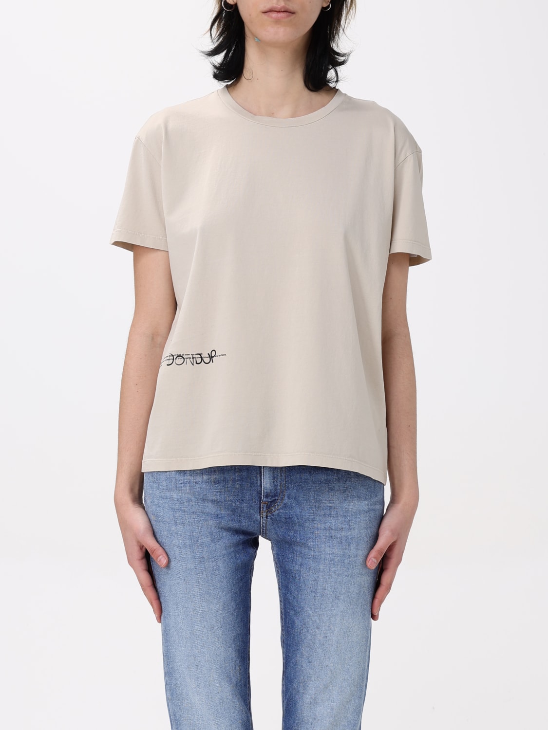 Tシャツ・カットソー DONDUP Woman T-Shirt Beige DS035JF0350DIU2 010 DONDUP: T-shirt woman - Beige | Dondup t-shirt