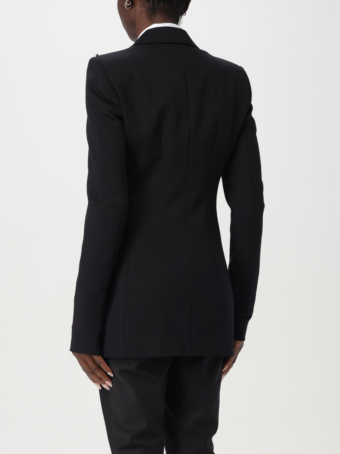 SPORTMAX BLAZER: Blazer doppiopetto Sportmax in crêpe , Nero - Img 3