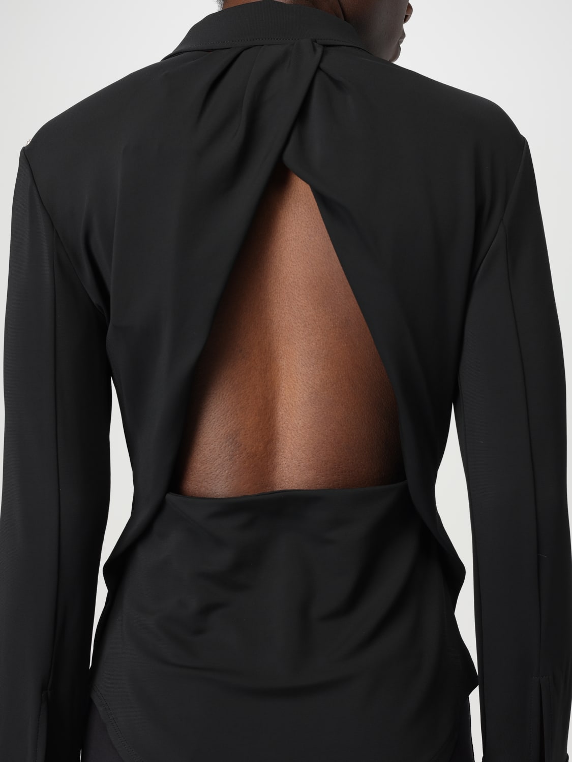 SPORTMAX CAMICIA: Camicia Sportmax in viscosa stretch , Nero - Img 5