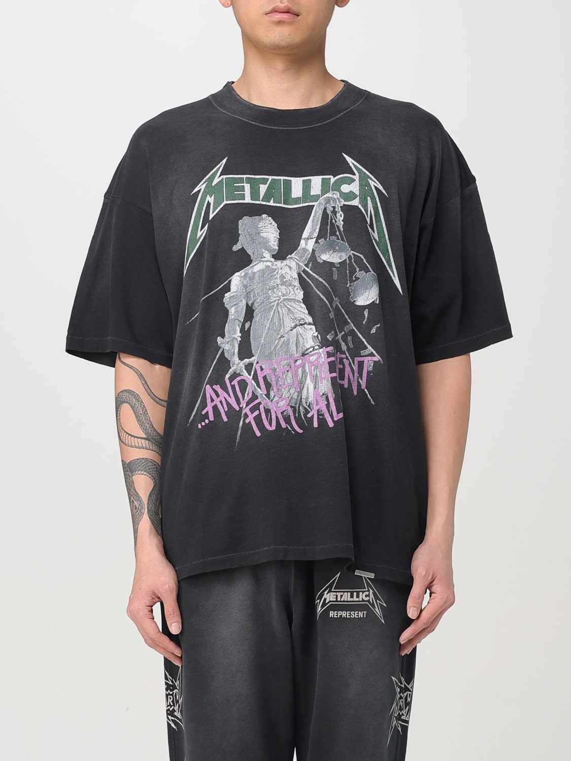 REPRESENT T-SHIRT: T-shirt men Represent, Black - Img 1