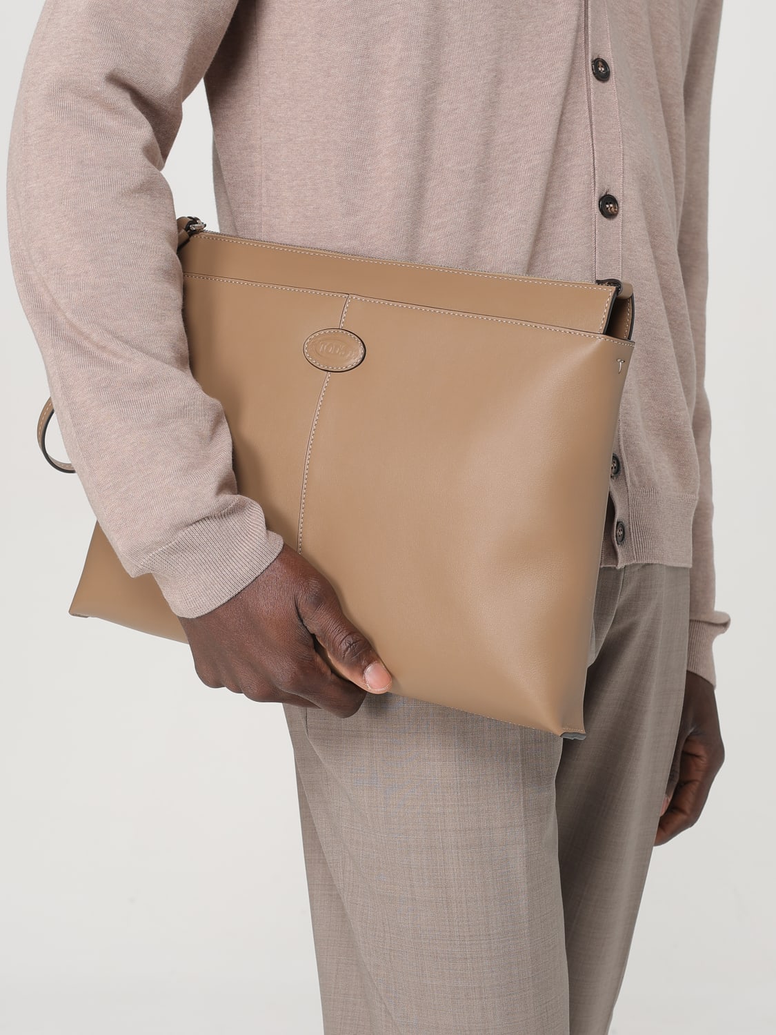 TOD'S PORTADOCUMENTI: Borsa portadocumenti Tod's in pelle , Nocciola - Img 2
