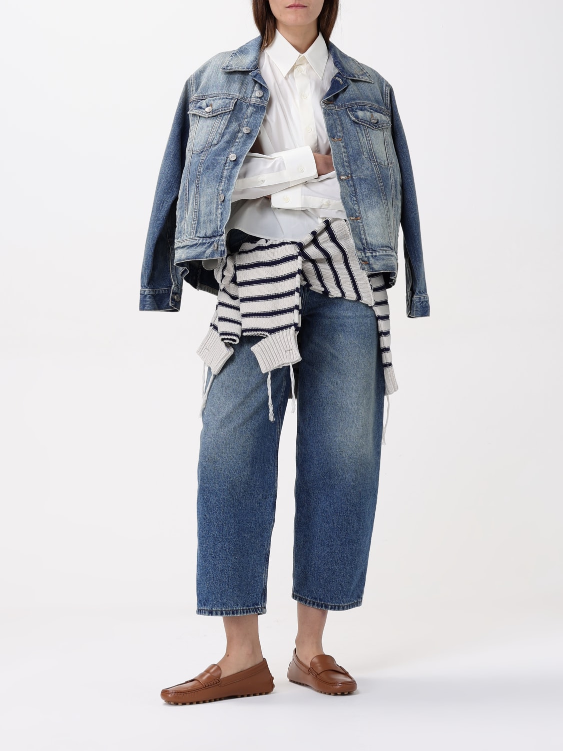 MM6 MAISON MARGIELA: Jacket woman - Blue | Mm6 Maison