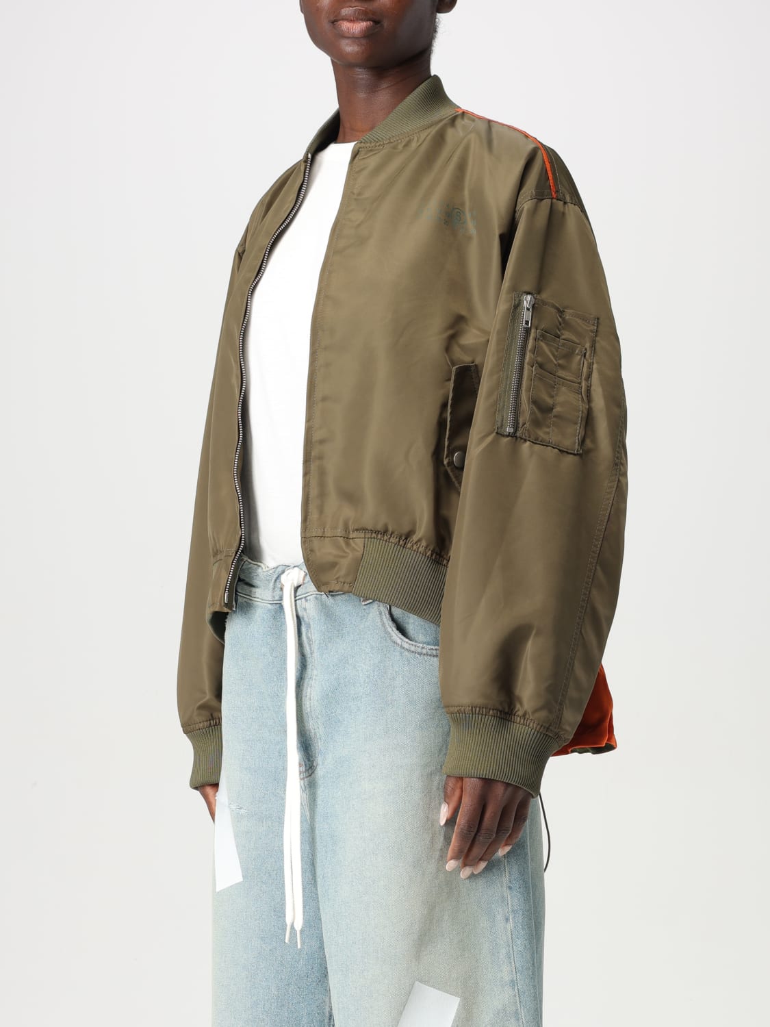 ジャケット MM6 MAISON MARGIELA Woman Jacket Green S52AM0315M35257 728 MM6 MAISON MARGIELA: Jacket woman - Green | Mm6 Maison