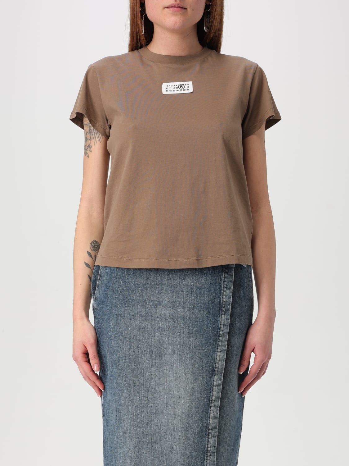 [MM6 Maison Margiela]★ロゴTシャツS52GC0326S24312512★ MM6 Maison Margiela Logo print T-shirt - Black