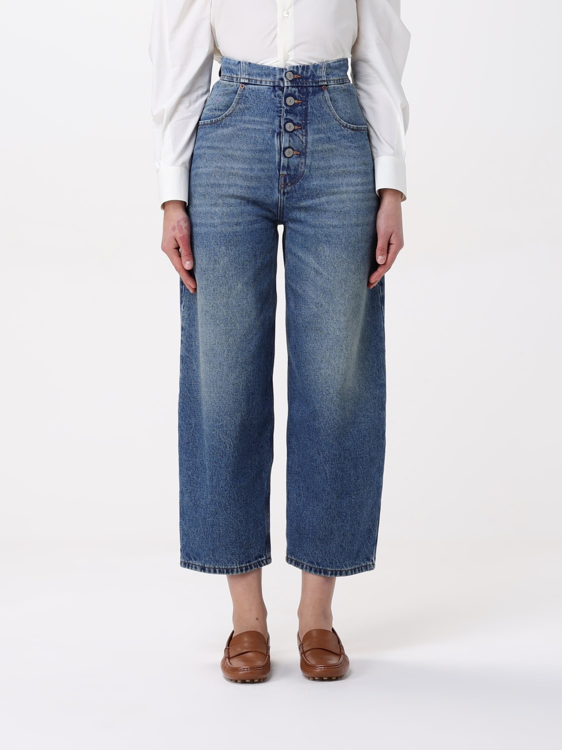 デニム・ジーパン MM6 MAISON MARGIELA Woman Jeans Blue S52LA0235M30018 965 MM6 MAISON MARGIELA: Jeans woman - Blue | Mm6 Maison