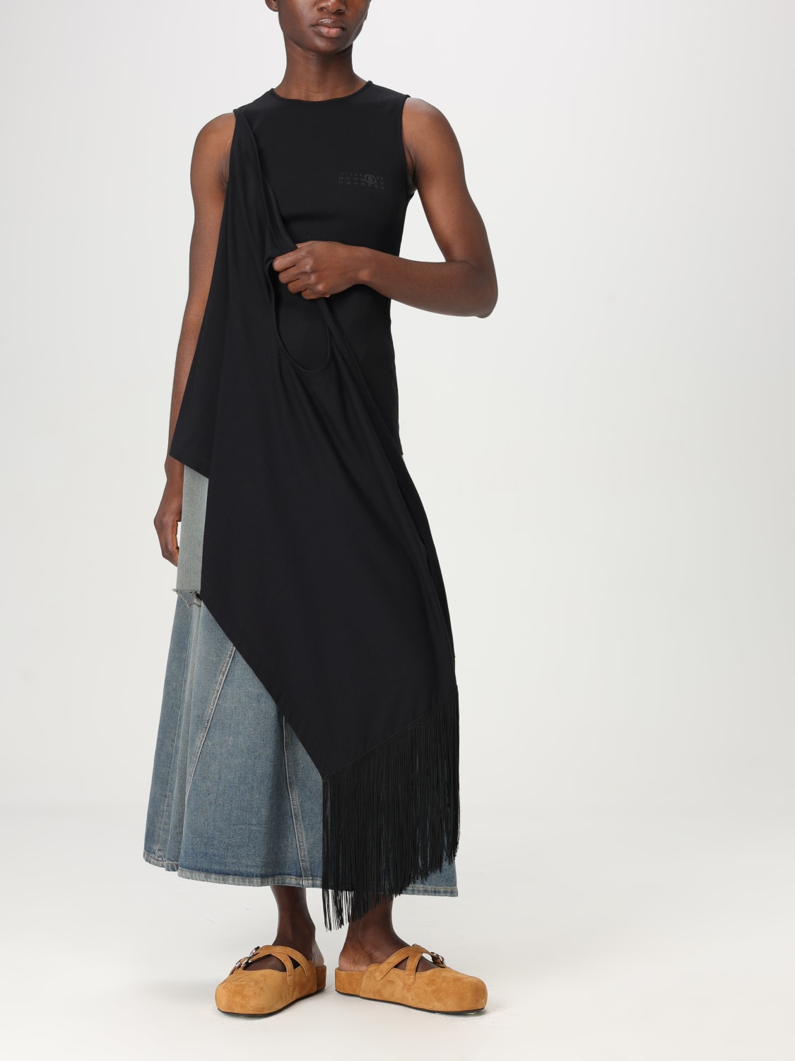 MM6 MAISON MARGIELA: Top woman - Black | Mm6 Maison Margiela