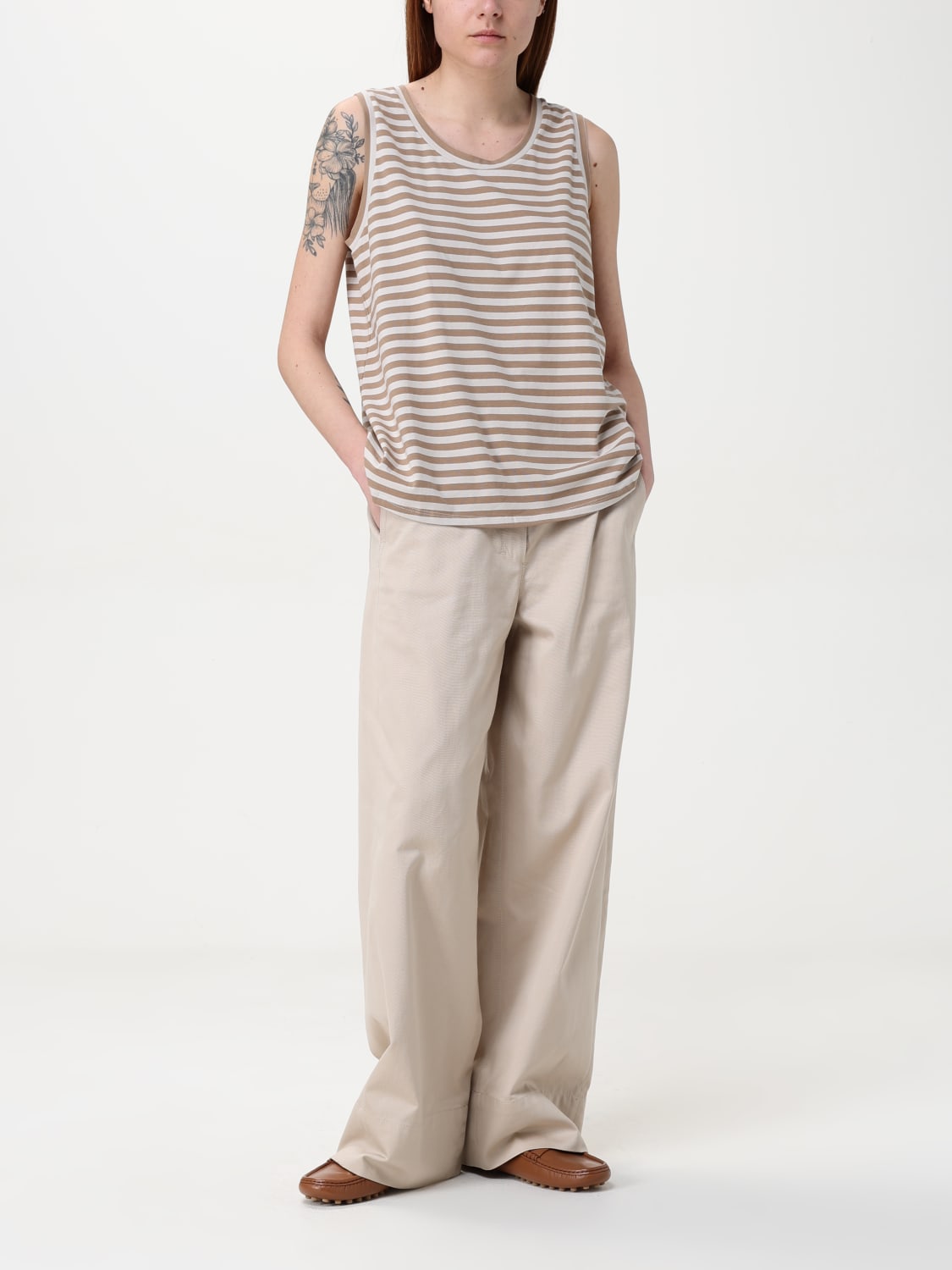パンツ 'S Max Mara Woman Pants Beige 2519131101600 001 S MAX MARA: Pants woman - Beige | 'S Max Mara pants