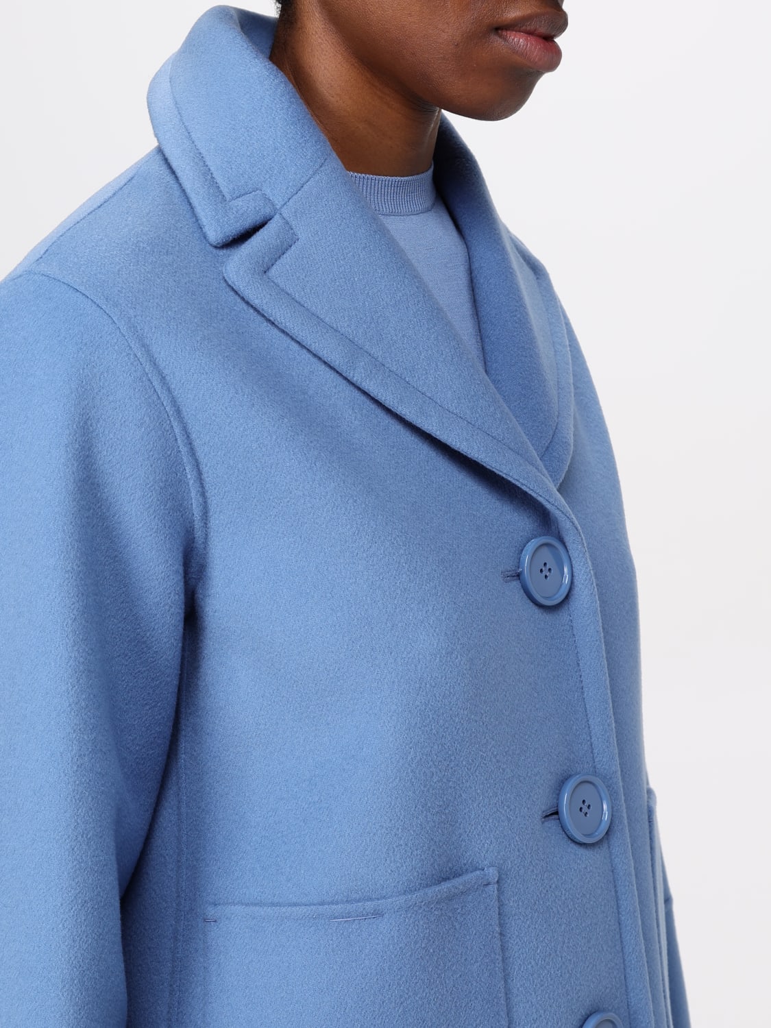 'S MAX MARA GIACCA: Cappotto 'S Max Mara in lana vergine , Turchese - Img 5