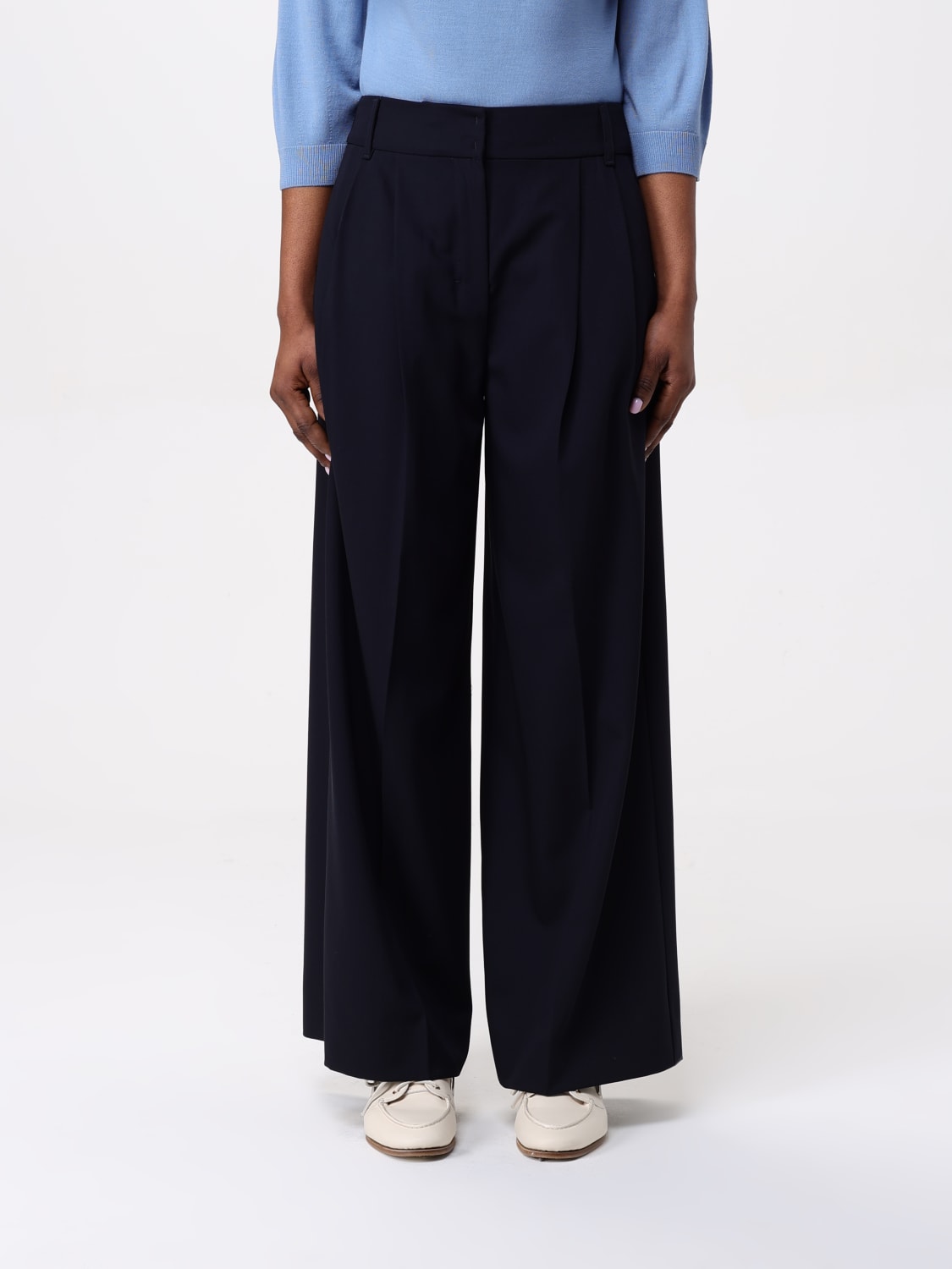 パンツ S MAX MARA Women Straight Pants 2519131013600051 NAVY 6131085106004-b-quasar.jpg