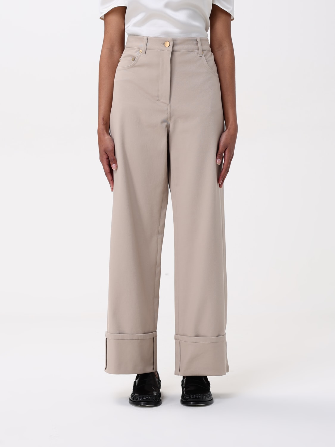 パンツ S MAX MARA Women Straight Pants 2519131163600 002 Beige S Max Mara Pants