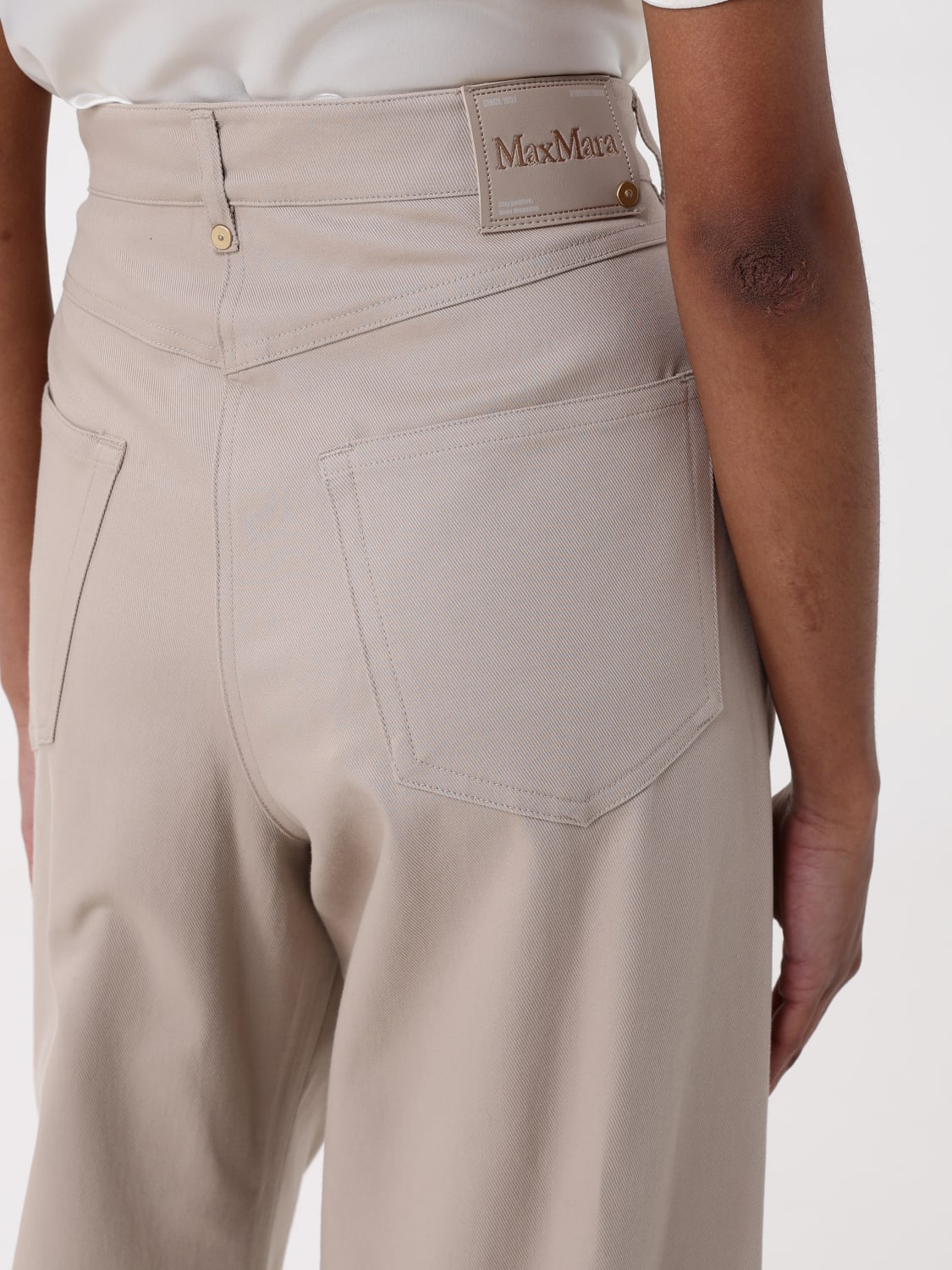 パンツ S MAX MARA Women Straight Pants 2519131163600 002 Beige S MAX MARA: Pants woman - Beige | 'S Max Mara pants