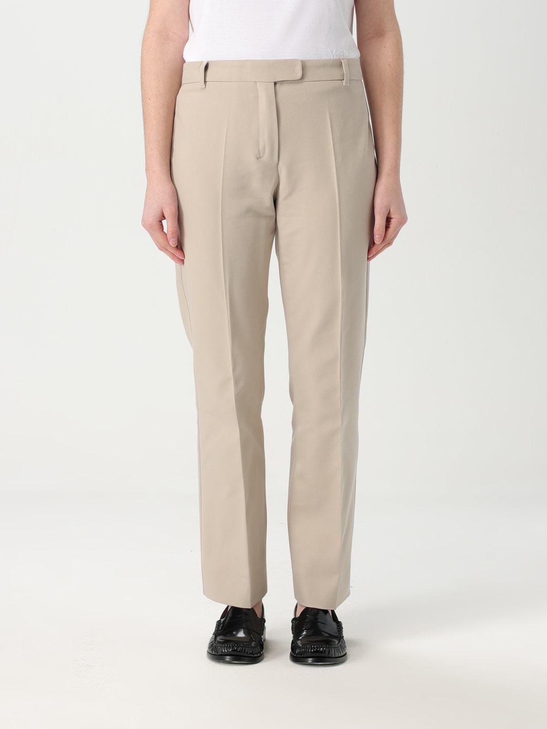 パンツ S MAX MARA Women Straight Pants 2519131163600 002 Beige S MAX MARA: Pants woman - Beige | 'S Max Mara pants