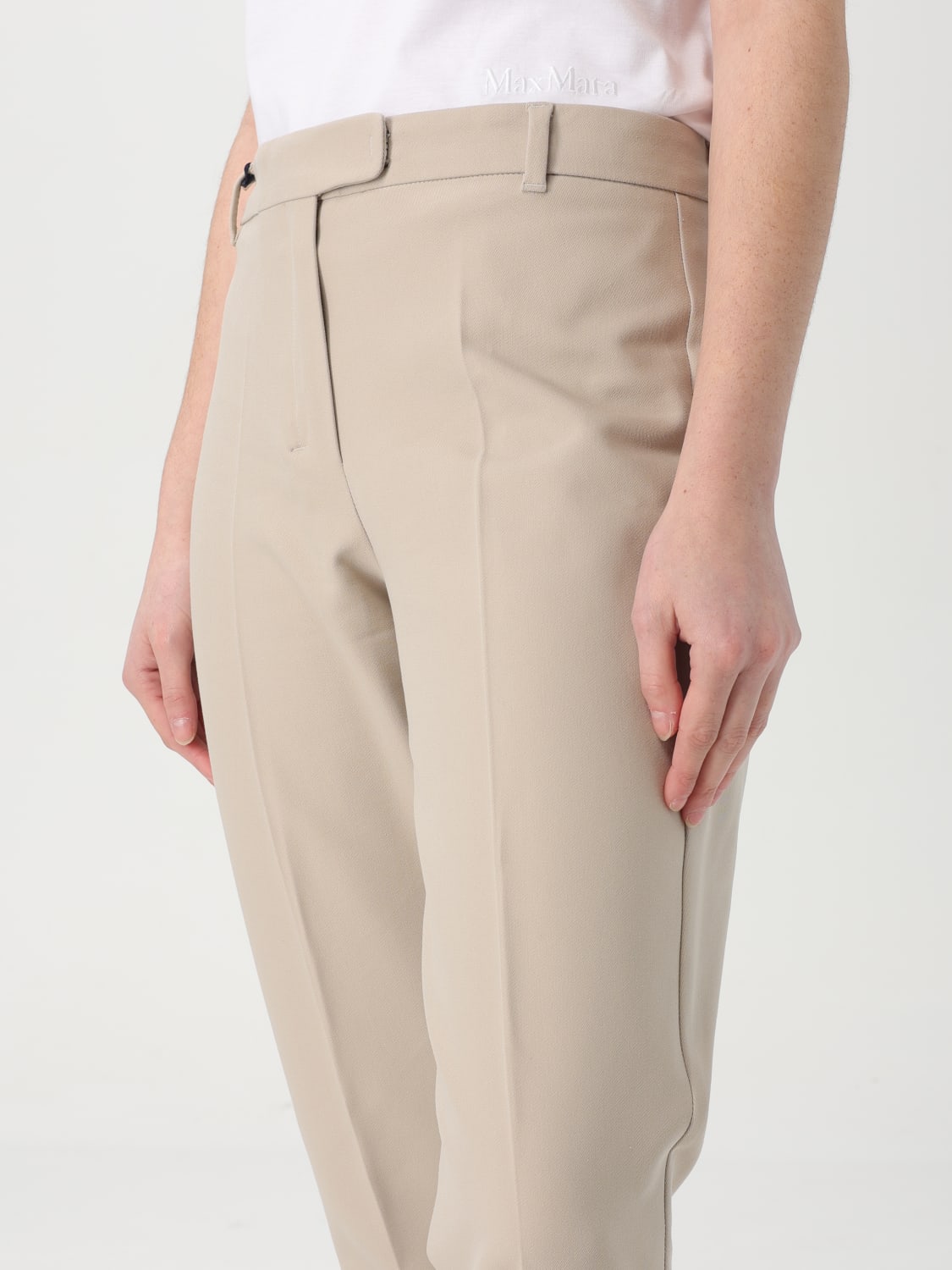 パンツ S MAX MARA Women Straight Pants 2519131163600 002 Beige S MAX MARA: Pants woman - Beige | 'S Max Mara pants