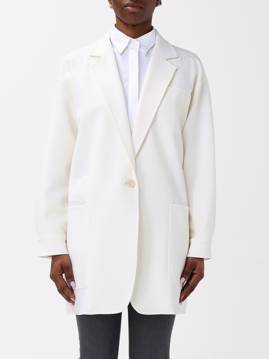 アウターその他 MAX MARA Woman Blazer Yellow Cream 2511041051600 001 MAX MARA: Jacket woman - Yellow Cream | Max Mara blazer