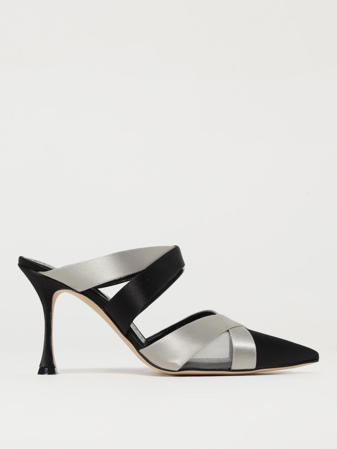 CAROLYNE | Navy Blue Suede Slingback Pumps | Manolo Blahnik