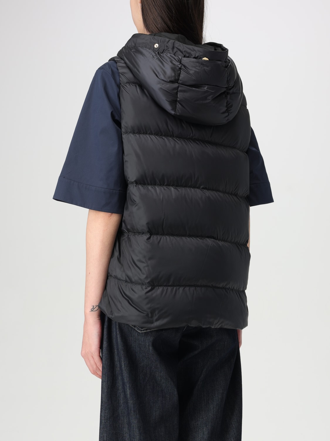 アウターその他 MAX MARA THE CUBE Woman Waistcoat Charcoal 2519291054600 002 MAX MARA THE CUBE: Jacket woman - Charcoal | Max Mara The
