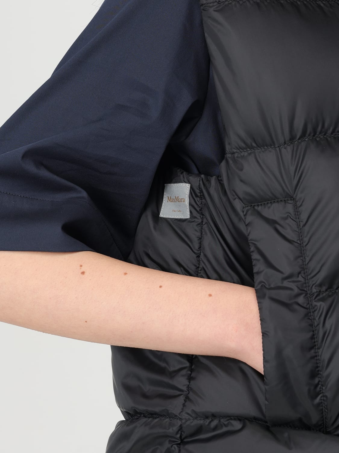 アウターその他 MAX MARA THE CUBE Woman Waistcoat Charcoal 2519291054600 002 MAX MARA THE CUBE: Jacket woman - Charcoal | Max Mara The