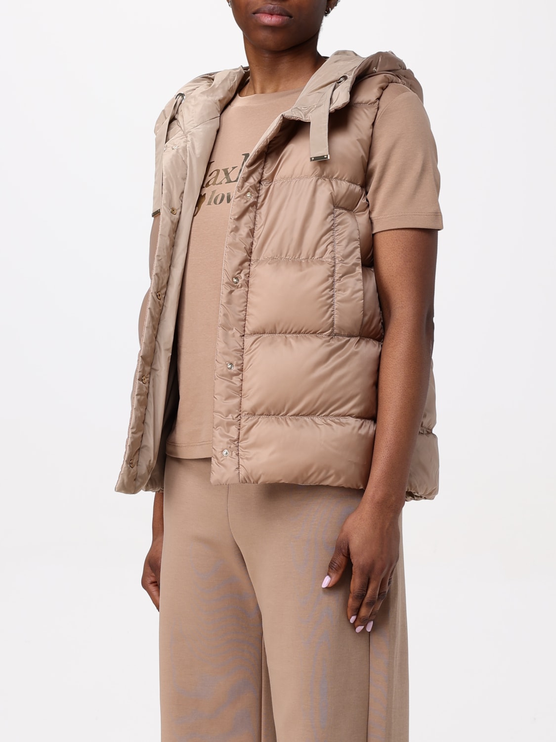 MAX MARA THE CUBE: Jacket woman - Camel | Max Mara The Cube