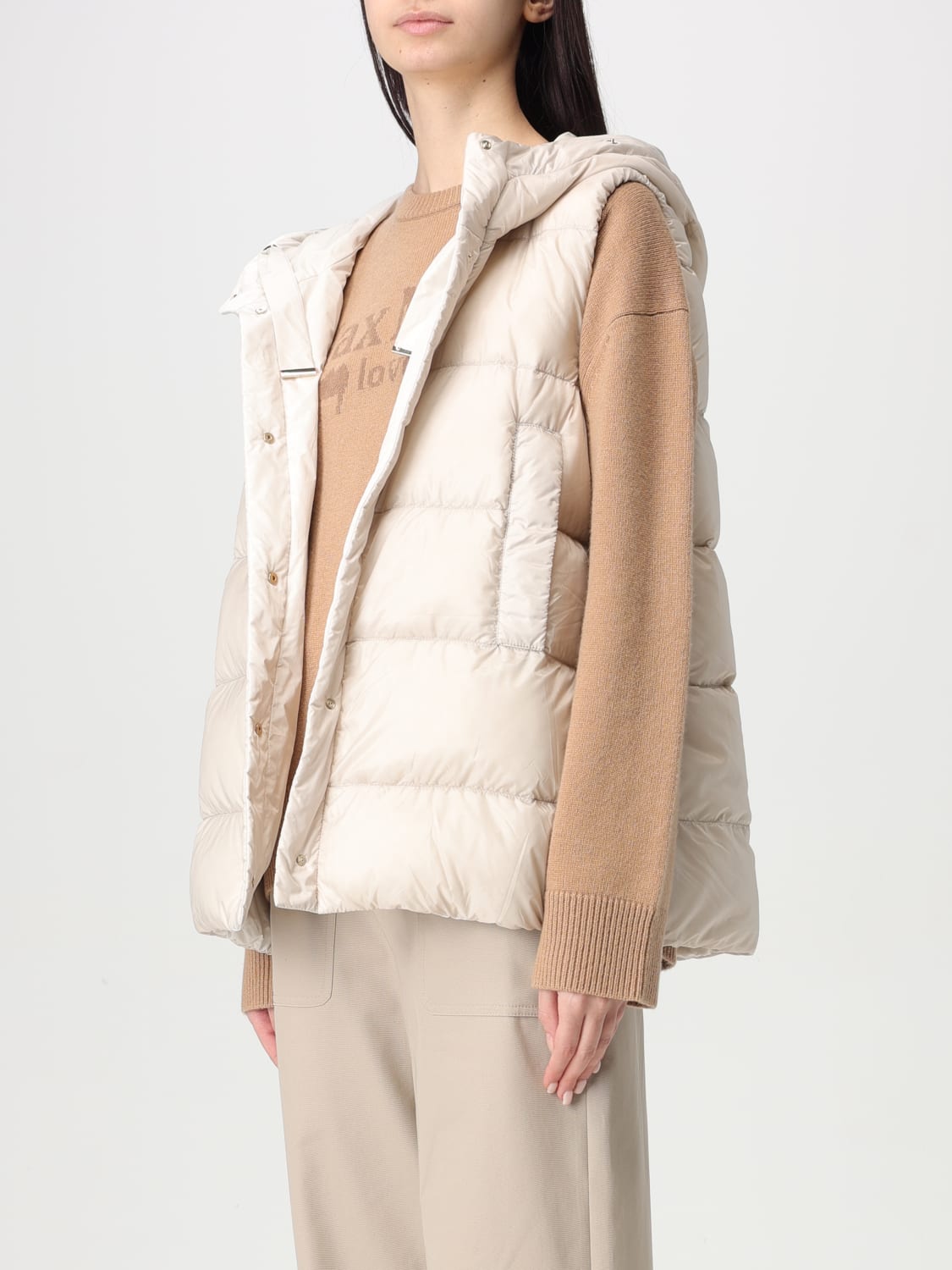 MAX MARA THE CUBE: Jacket woman - Sand | Max Mara The Cube