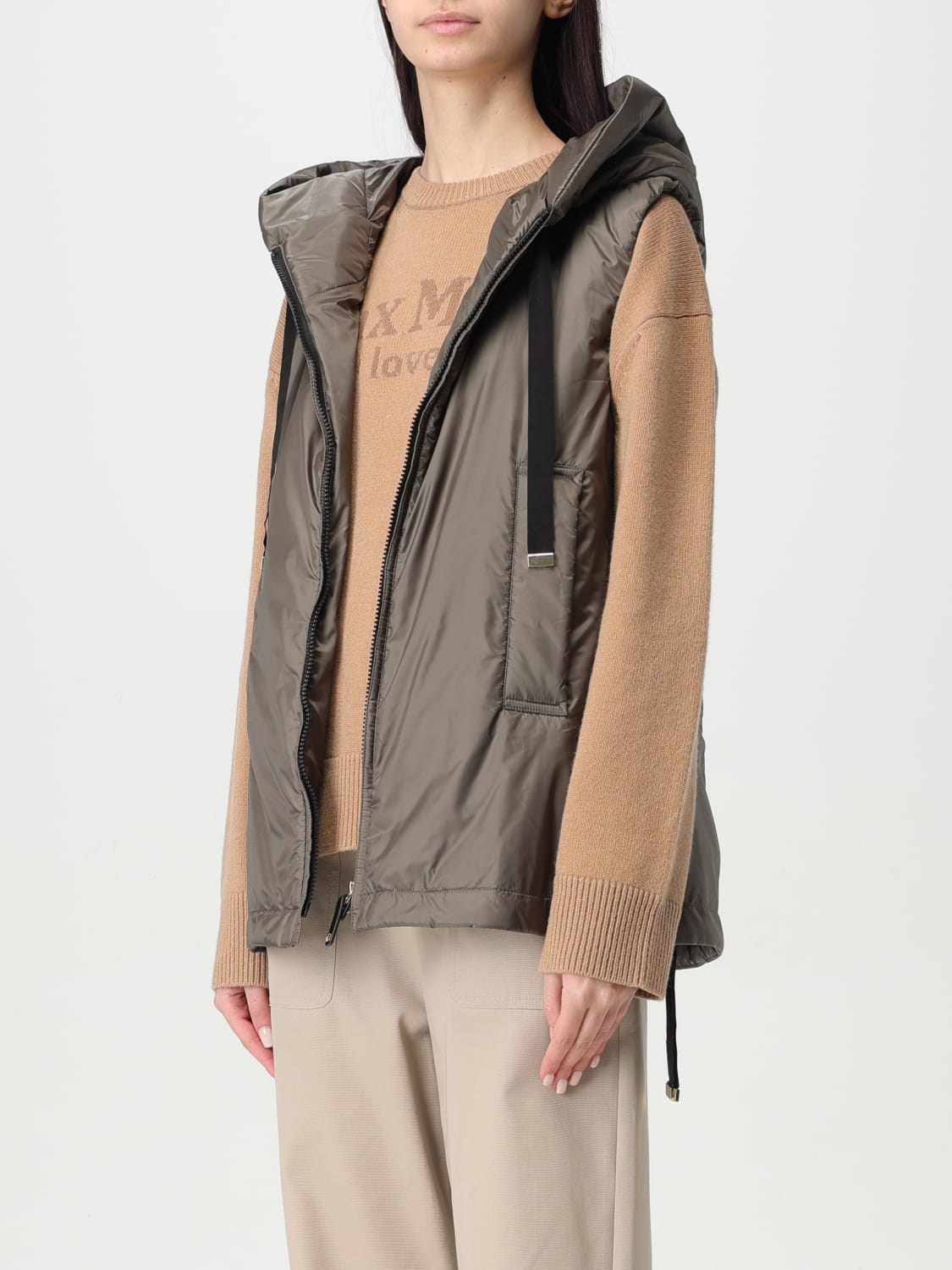MAX MARA THE CUBE WAISTCOAT: Jacket woman Max Mara The Cube, Grey - Img 3