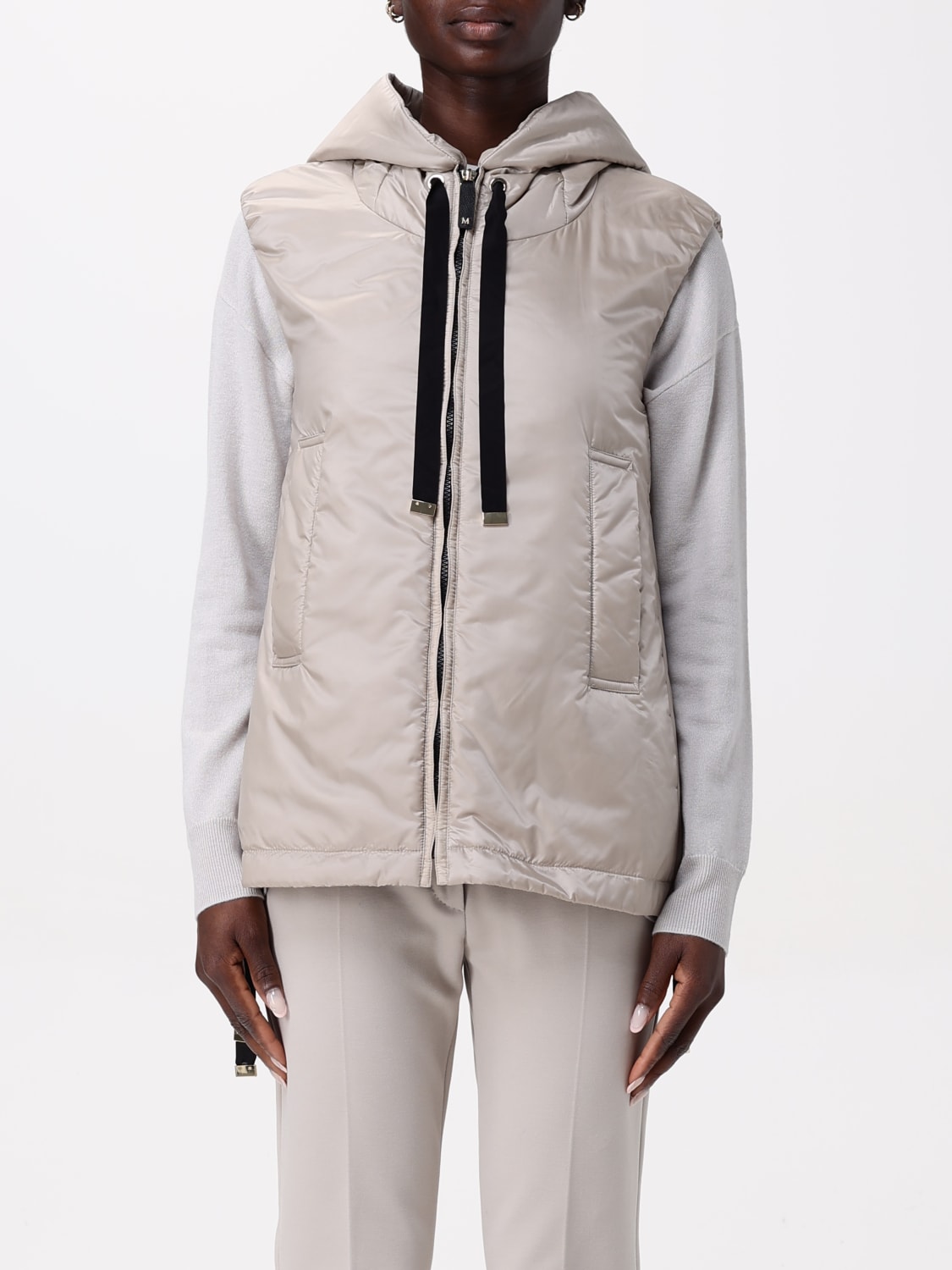 アウターその他 MAX MARA THE CUBE Woman Waistcoat Beige 2519291034600 035 MAX MARA THE CUBE: Jacket woman - Beige | Max Mara The Cube