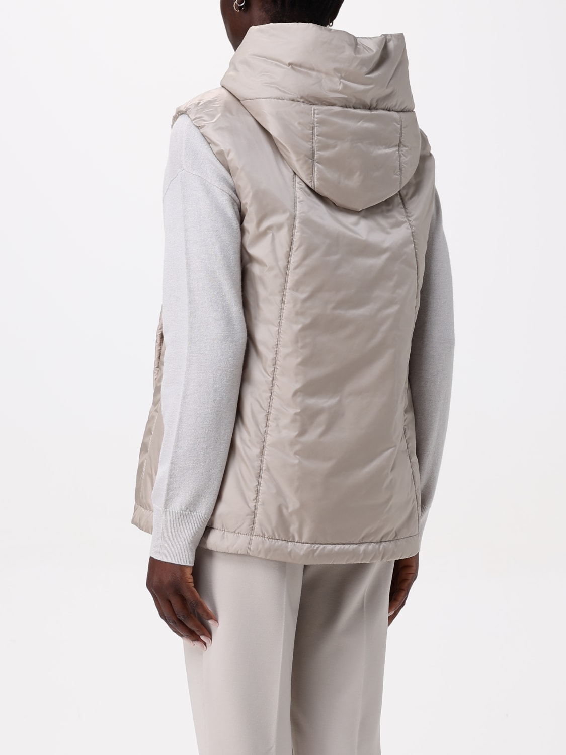 アウターその他 MAX MARA THE CUBE Woman Waistcoat Grey 2519291034600 084 MAX MARA THE CUBE: Jacket woman - Beige | Max Mara The Cube