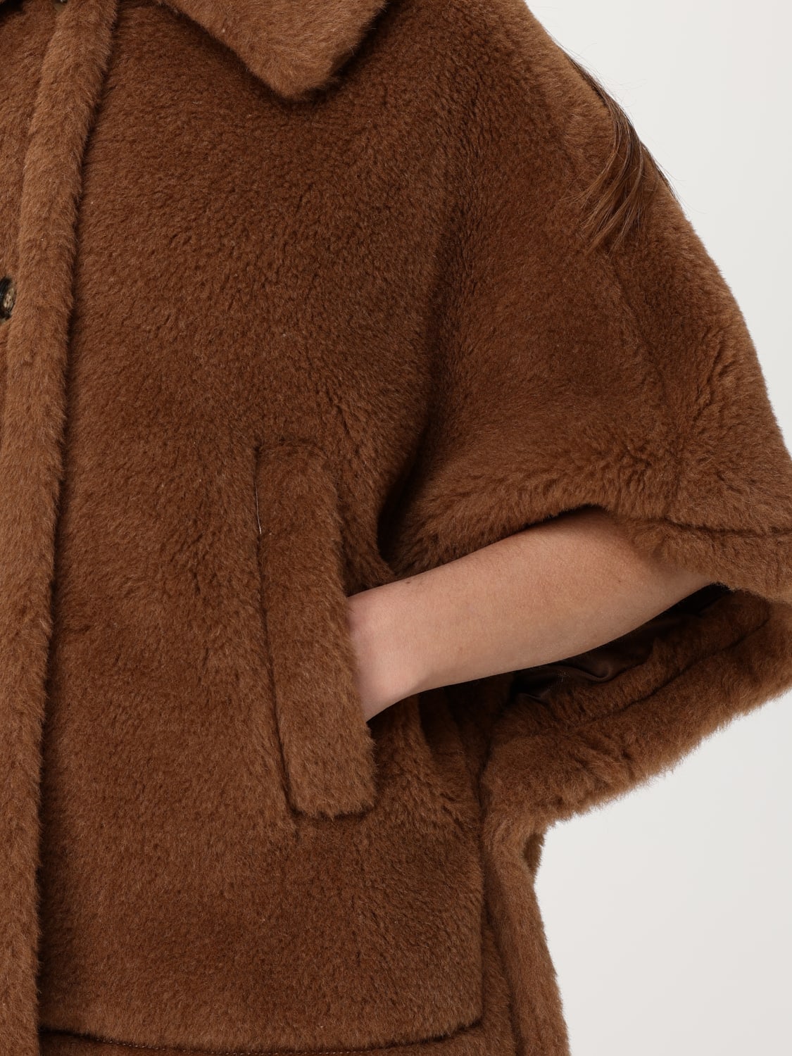 MAX MARA FUR COAT: Jacket woman Max Mara, Camel - Img 5