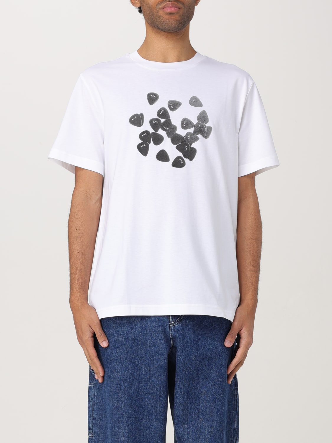 Tシャツ・カットソー A.P.C. Men T-shirt White COBQXM26483 AAB A.P.C.: T-shirt men - White | A.P.C. t-shirt COBQXM26483
