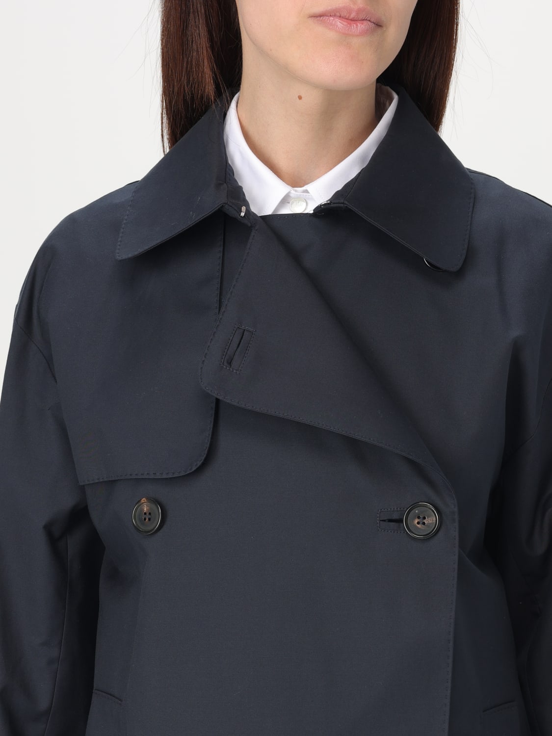 コート MAX MARA THE CUBE 'Ctrench' trench coat Blue MAX MARA THE CUBE: cotton blend trench coat - Blue | Max
