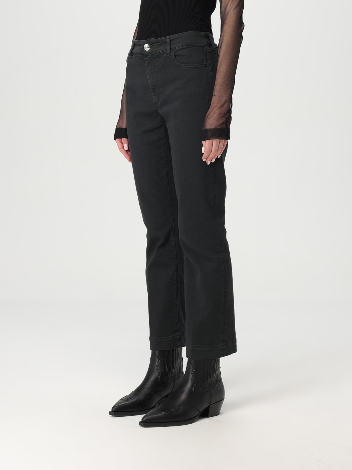 SPORTMAX JEANS: Hose damen Sportmax, Schwarz - Img 4