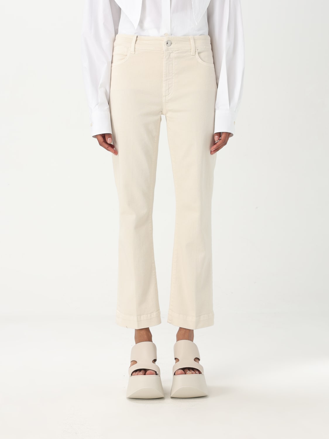 SPORTMAX: Pants woman - Beige | Sportmax jeans 2512131035600