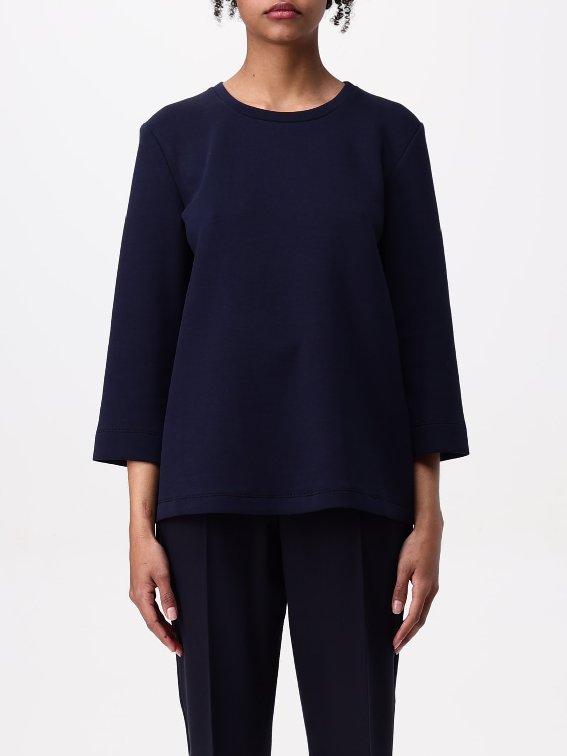 【関税込み】Max Mara ネイビー Novara Tシャツ S MAX MARA Novara Striped Linen T-shirt S Max Mara