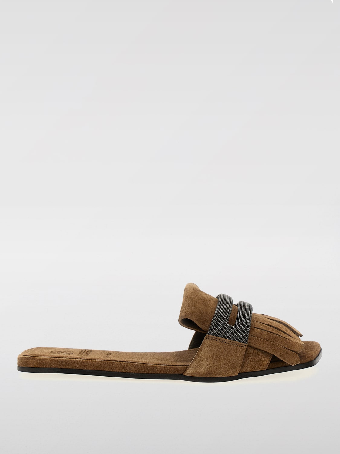 送料関税込♡BRUNELLO CUCINELLI フラットサンダル Brunello Cucinelli フラットサンダル | ブルー | FARFETCH JP