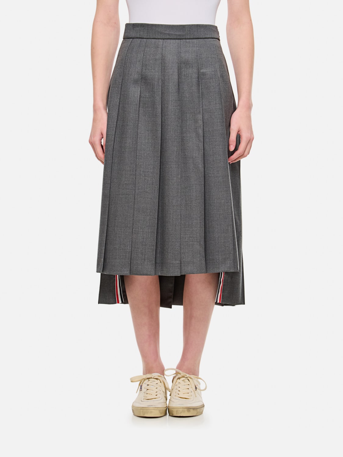THOM BROWNE 正規品関税込み Woman Skirt Grey FGC400V00626 THOM BROWNE: Skirt woman - Grey | Thom Browne skirt