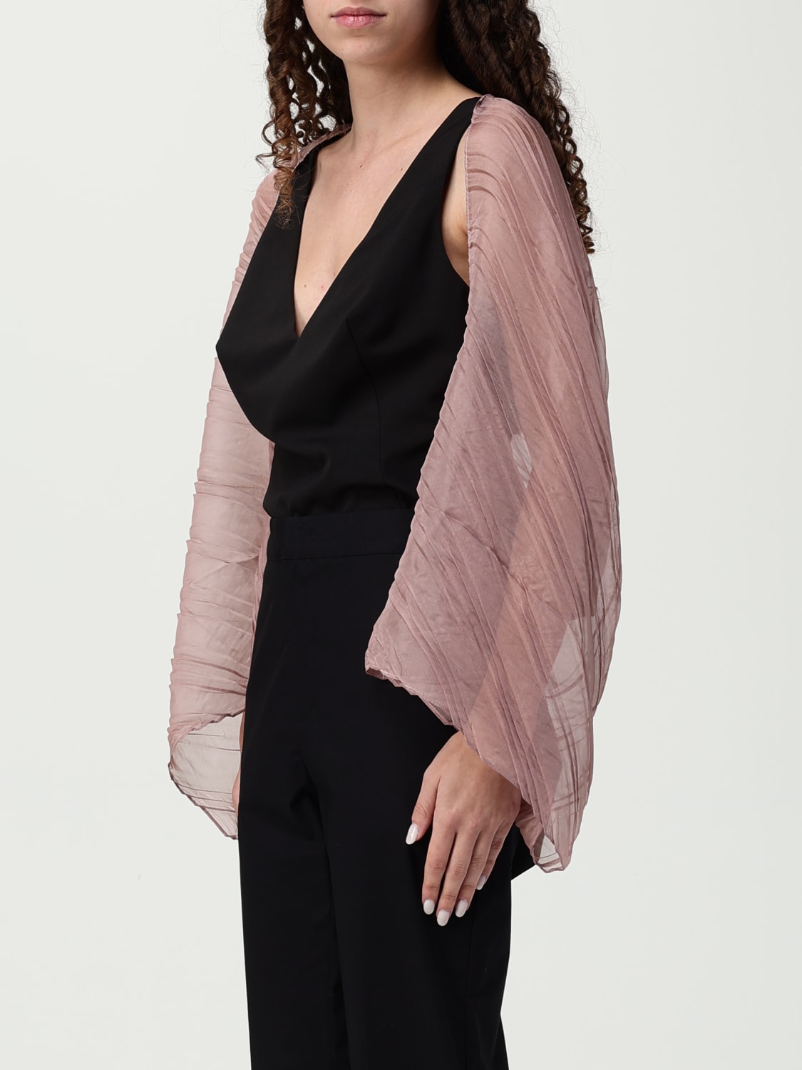 LIU JO CHAQUETA: Chaleco mujer Liu Jo, Rosa - Img 3