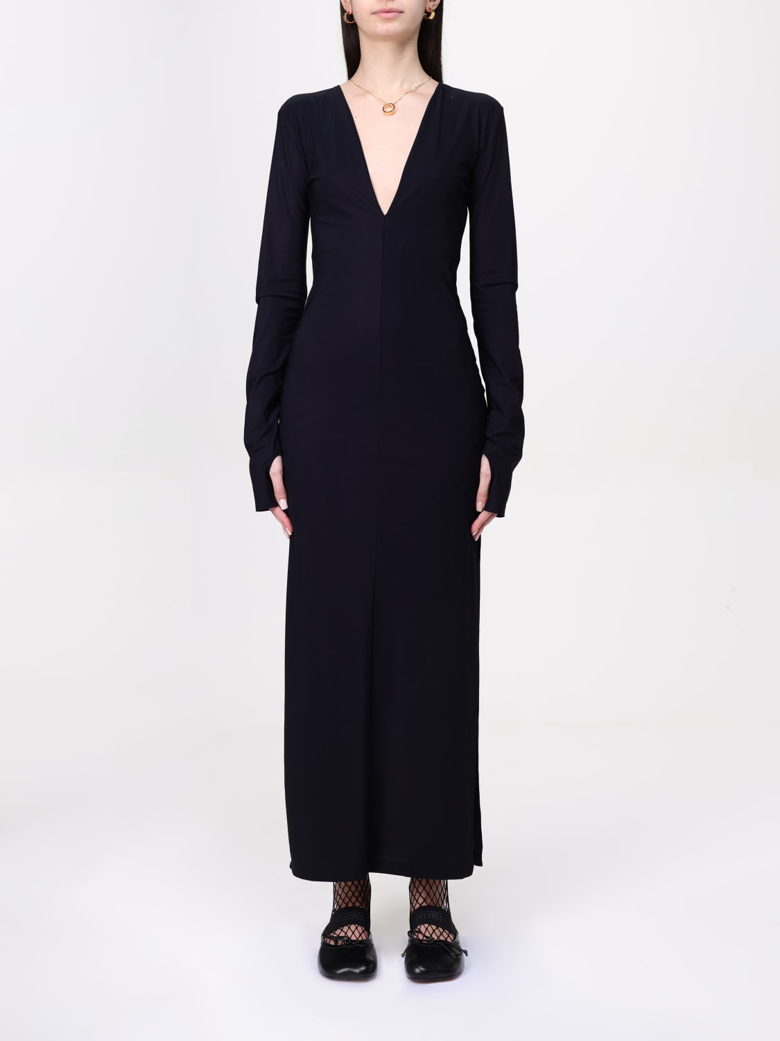 ワンピース MM6 MAISON MARGIELA Woman Dress Black S52DG0026S20518 900 MM6 MAISON MARGIELA: Dress woman - Black | Mm6 Maison