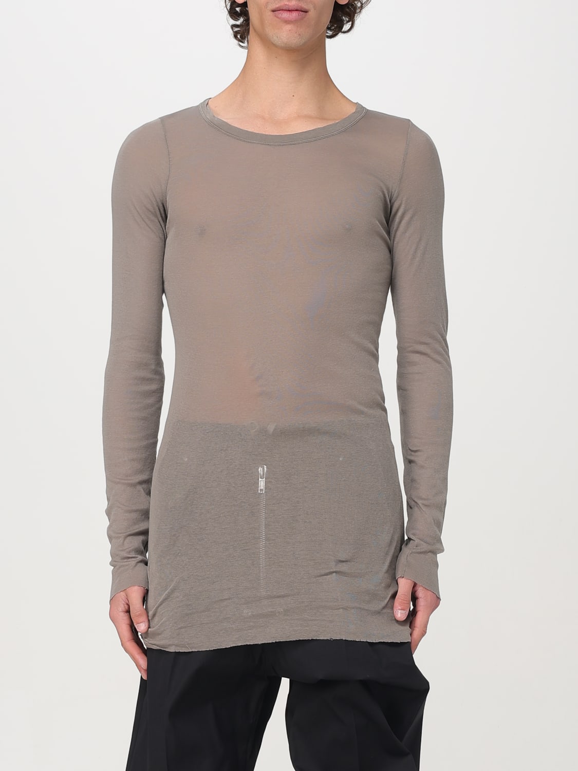 Tシャツ・カットソー RICK OWENS Men T-shirt Rust RU01E5250MR 34 RICK OWENS: T-shirt men - Rust | Rick Owens t-shirt