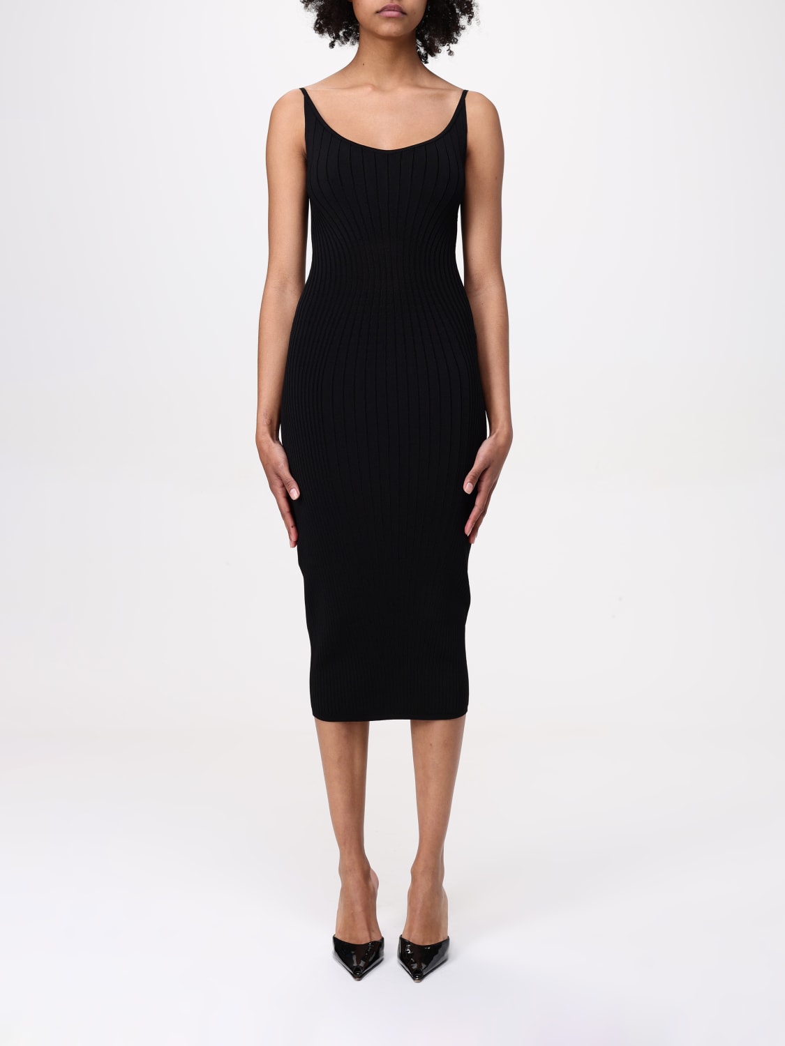 ワンピース MUGLER Woman Dress Black 25P3RO16986005 1999 MUGLER: Dress woman - Black | Mugler dress 25P3RO16986005