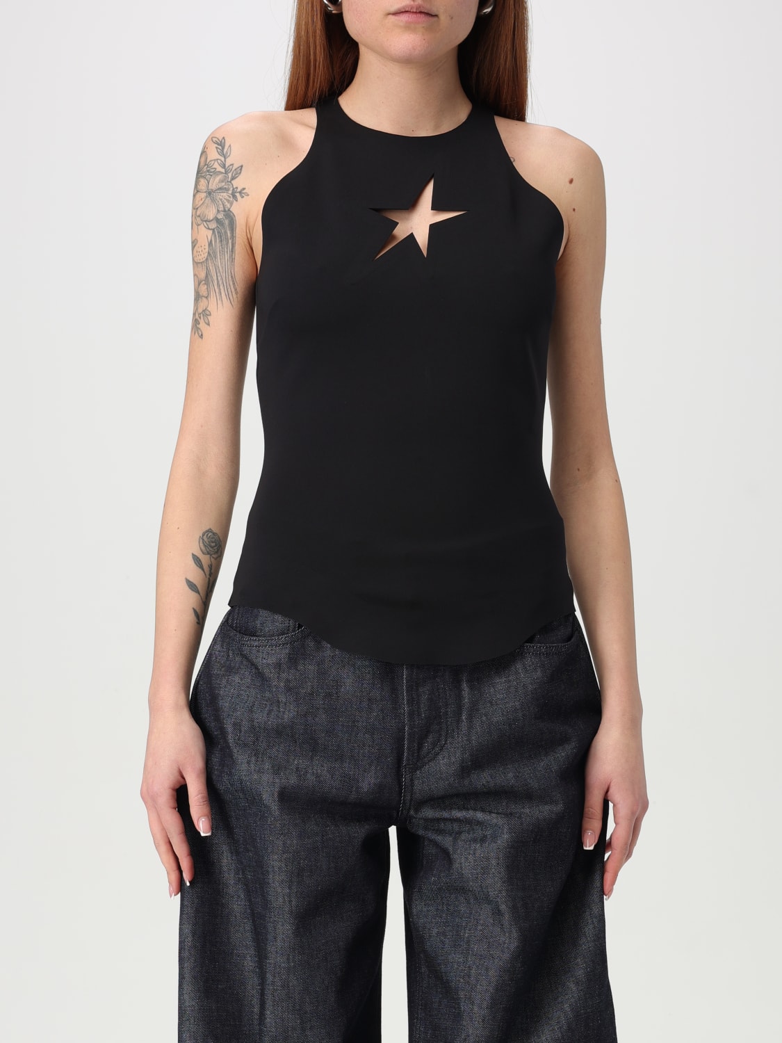 Tシャツ・カットソー MUGLER Women Tops 25P3TO0769859 1999 Black MUGLER: Top woman - Black | Mugler top 25P3TO0769859 online