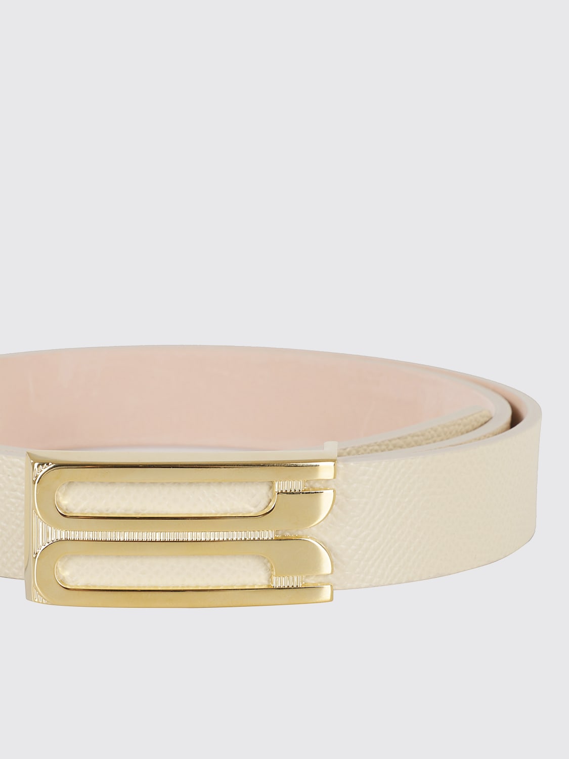 VICTORIA VICTORIA BECKHAM CINTURA: Cintura Victoria Victoria Beckham in pelle a grana, Avorio - Img 2