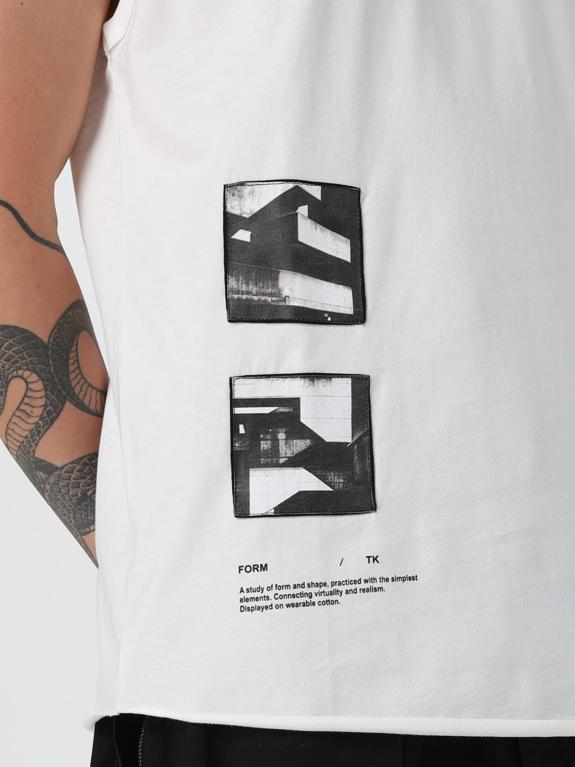 Tシャツ・カットソー THOM KROM Men T Shirts MTS842 WHITE THOM KROM: T-shirt men - White | Thom Krom t-shirt MTS842
