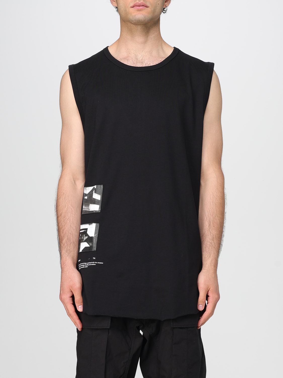 THOM KROM: T-shirt men - Black | Thom Krom t-shirt MTS842