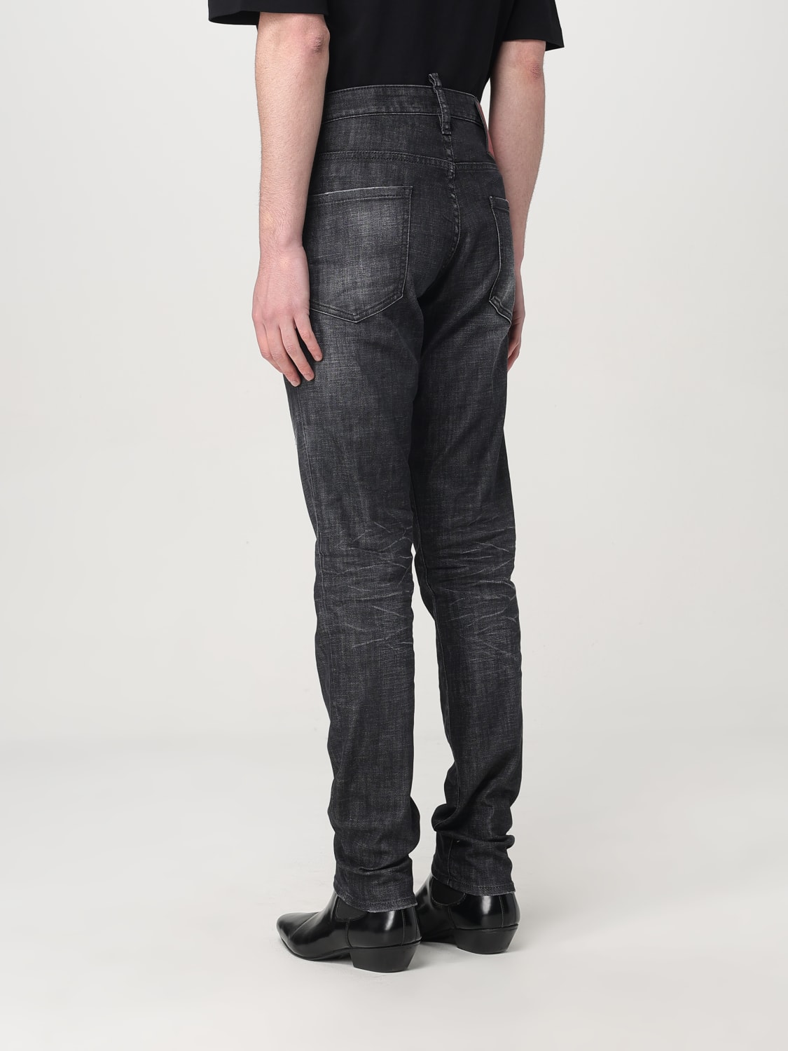 DSQUARED2 JEANS: Jeans Dsquared2 in denim washed, Nero - Img 3