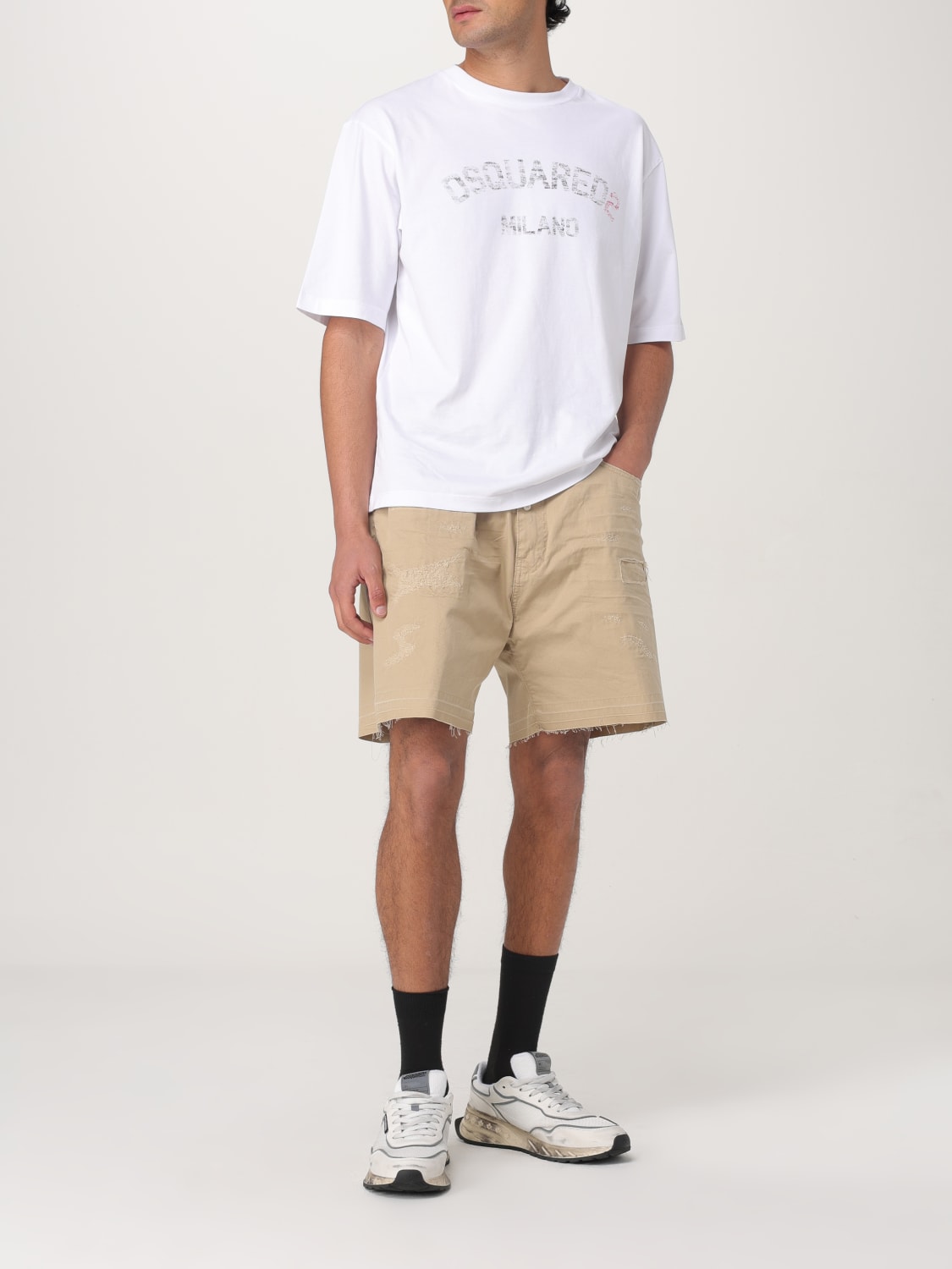 DSQUARED2 SHORTS: Short men Dsquared2, Beige - Img 2