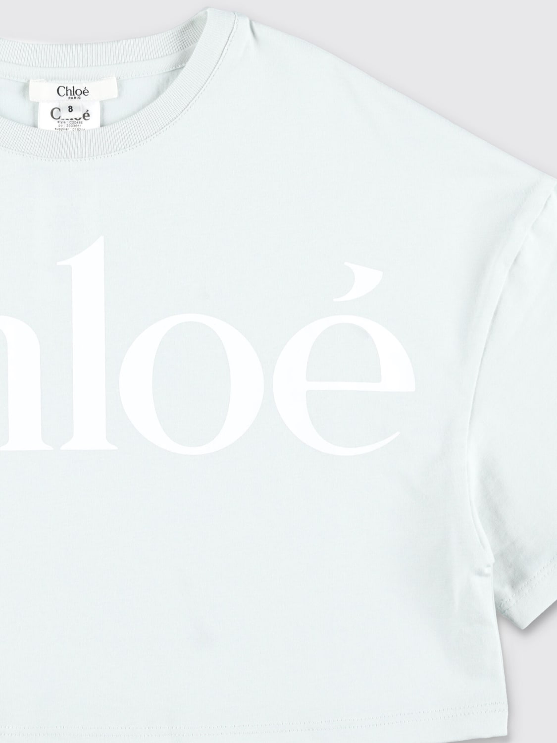 CHLOÉ T-SHIRT: T-shirt kids ChloÉ, Grey - Img 3