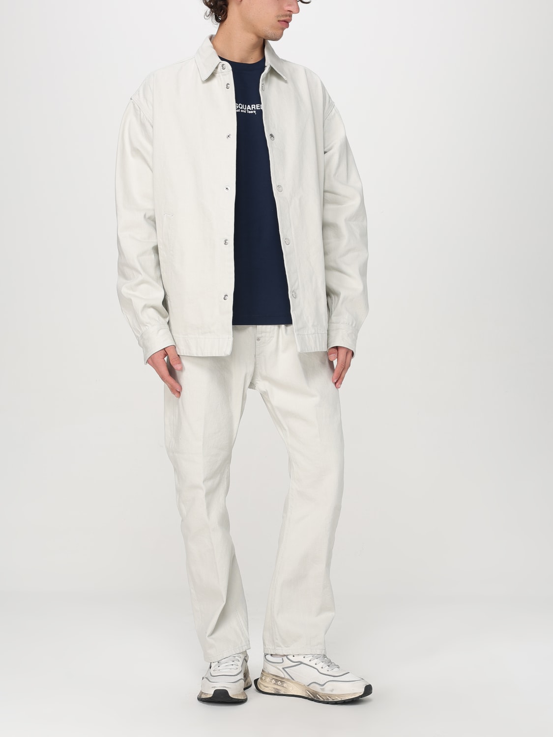 DSQUARED2 JEANS: Jeans Dsquared2 in denim , Bianco - Img 2